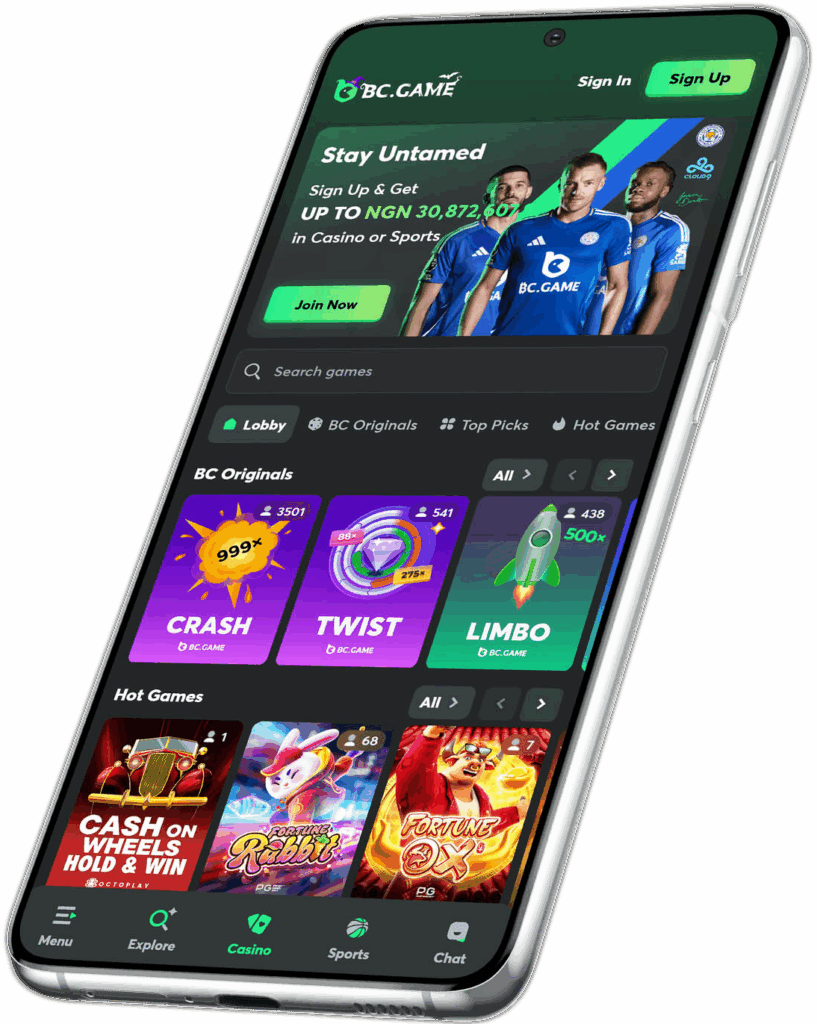 Install BC Game APK on Android